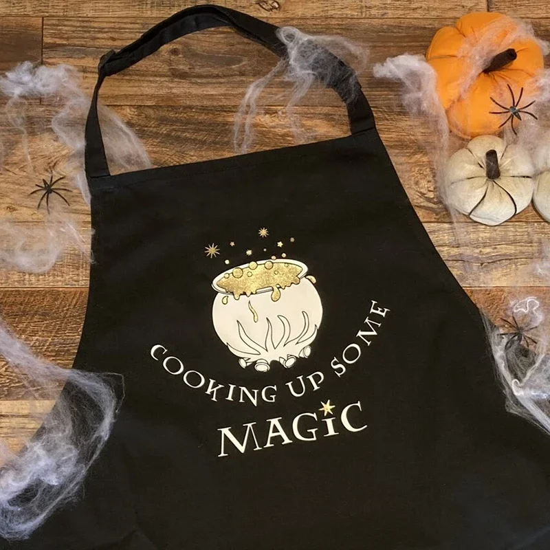 Cooking up some Magic funny Kitchen apron witch Halloween gift mom grandma wife sister friend Aunt birthday Mother\'s Day present