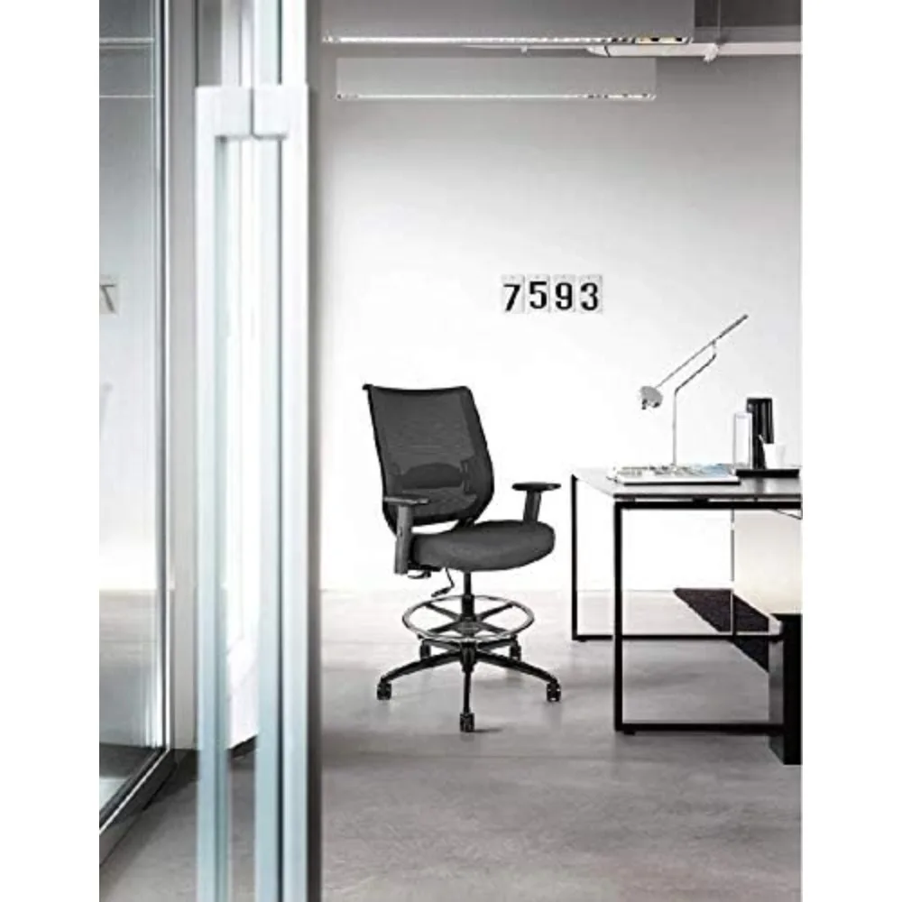 

Reina Series Drafting Stool Height Adjustable Office Chair Ergonomic Executive Computer Chair with Breathable Fabric Seat