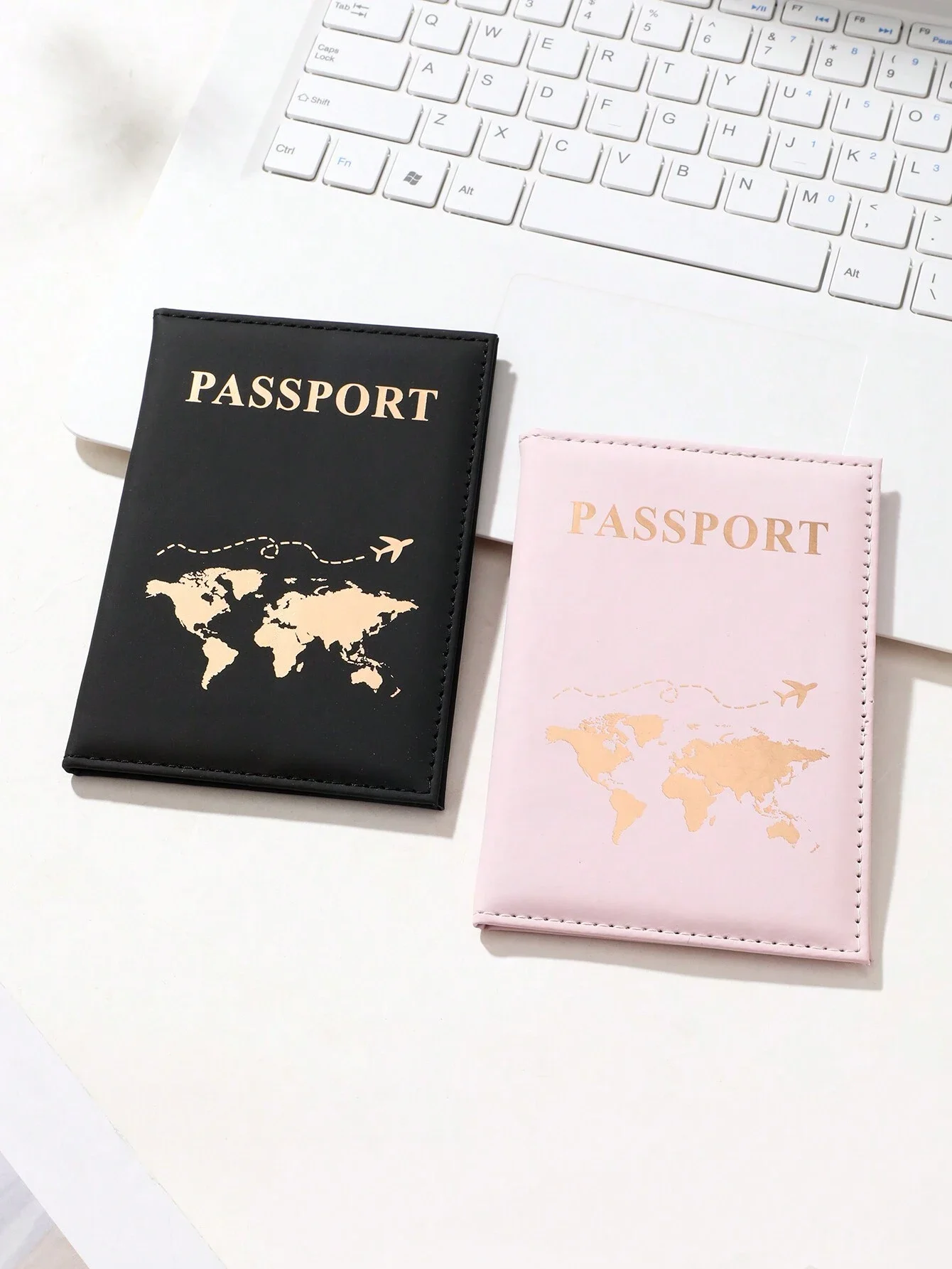 

1 Set Of Passport Holder And Wallet Combination, Made Of Pu , Portable And Fashionable, Suitable For Men And Women, Traveling An