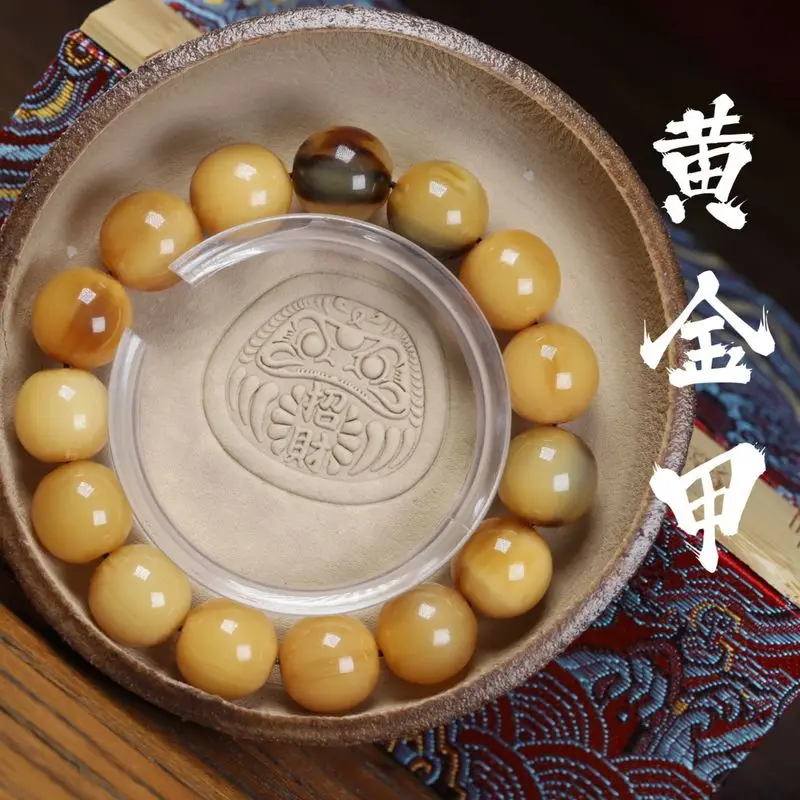 Golden Wild Mountain Ethnic Style Natural Turtle Shell Bracelet