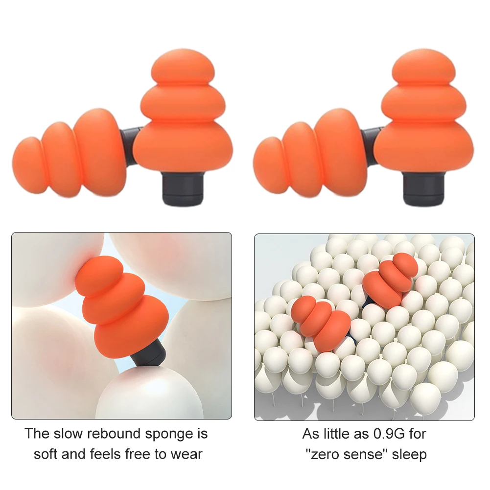 2 пары, шумоподавляющие беруши из пены с эффектом памяти