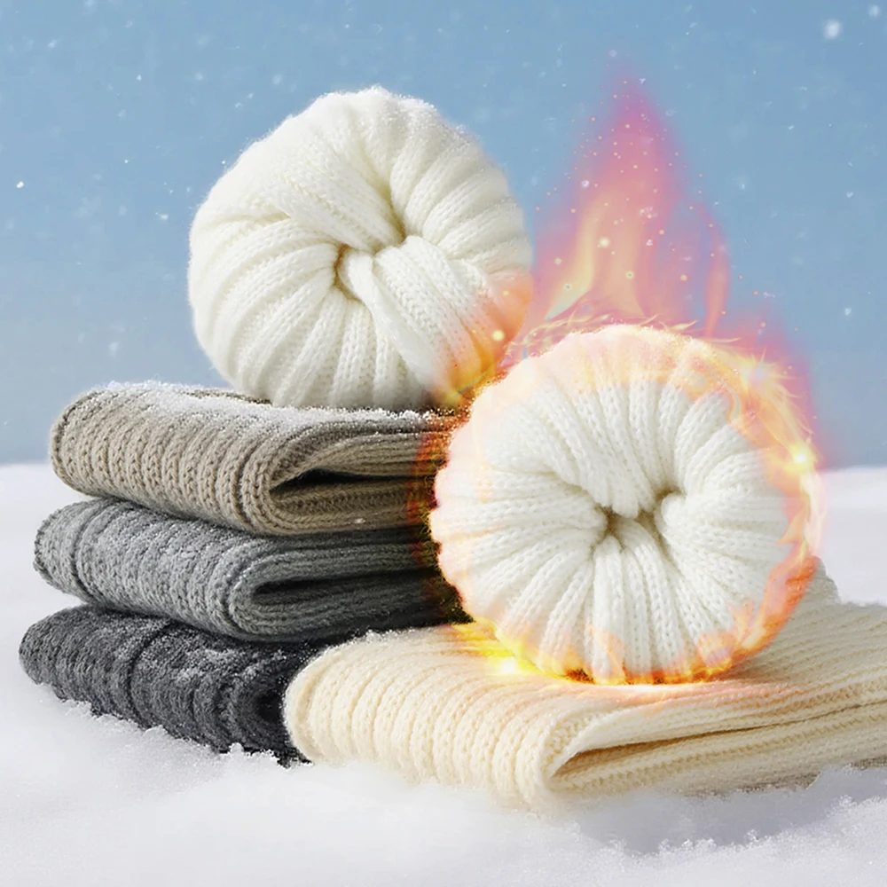 1/2 Pairs JK لوليتا جوارب السيقان للنساء الخريف الشتاء متماسكة جوارب قطنية غطاء للقدم دفئا كومة الركبة تدفئة الساق