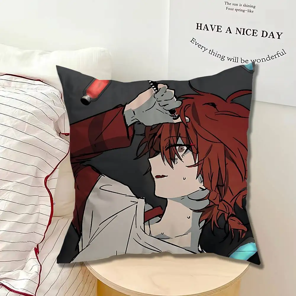 Maeno Aki Tsugino Haru ZENO Pillow Case Square Bedroom Sofa Leisure Comfort Cushion Car Home Decoration 2