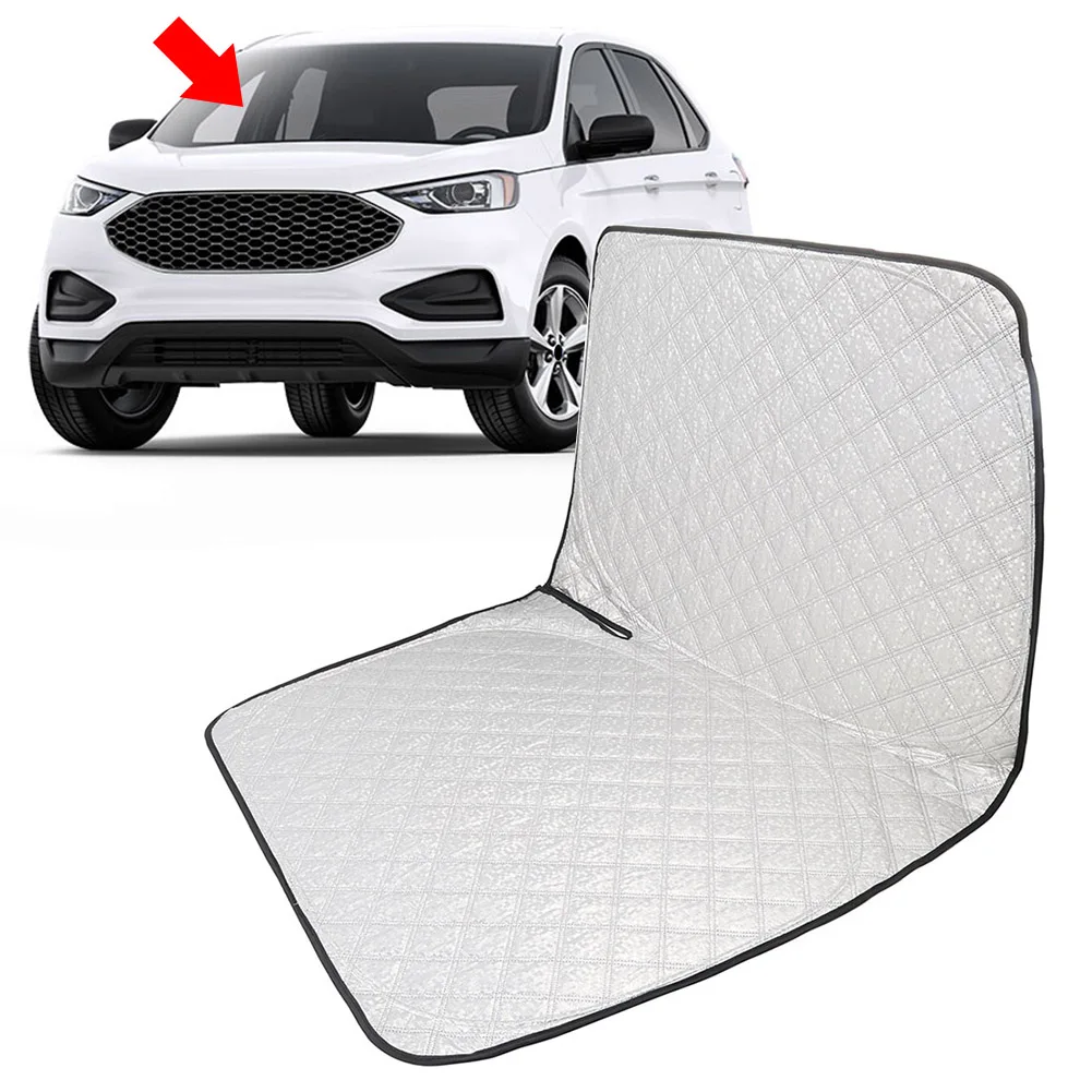 Car Foldable Front Windshield Sun Shade Visor Protector Custom For Ford Edge SUV 15-24 Wear Resistant