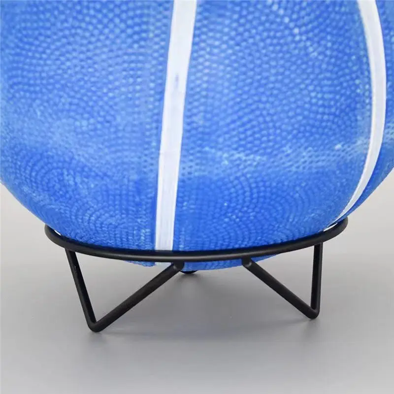 

【STOCK】Sturdy Iron Sports Equipment Holder Stand For Basketball, Football In Gold, White Display