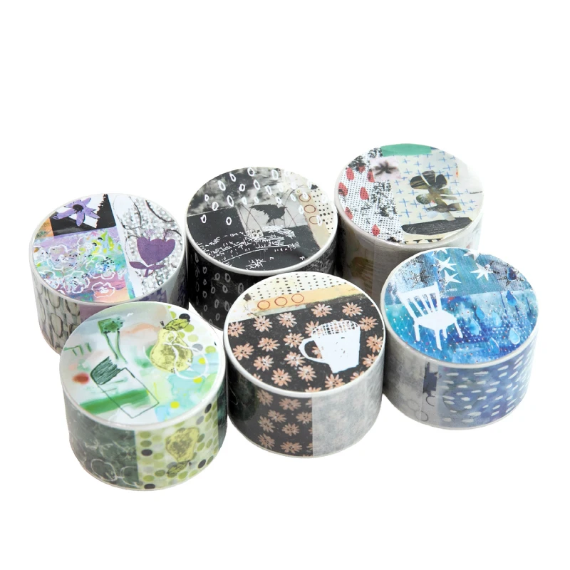 Card Lover 25m*2m 1 Roll [Disordered Splicing Series] Decorative Circular Paste Masking Tape Washi Tape Material Scrapbook Kit