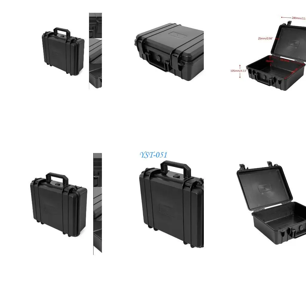

E15A Портативный ящик для инструментов, пластиковый чехол для защитного оборудования, водонепроницаемый жесткий чехол для сумка