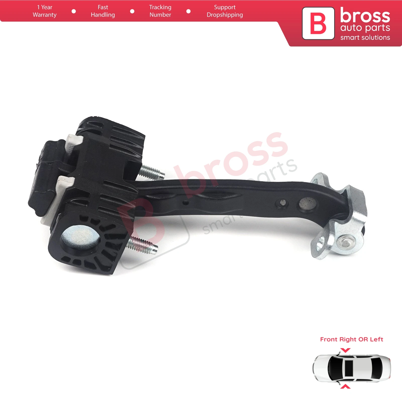 BDP695 Front Left or Right Door Hinge Stop Check Strap Limiter 9181N9 for Fiat Ducato Peugeot Boxer Manager 250 290 2006-On