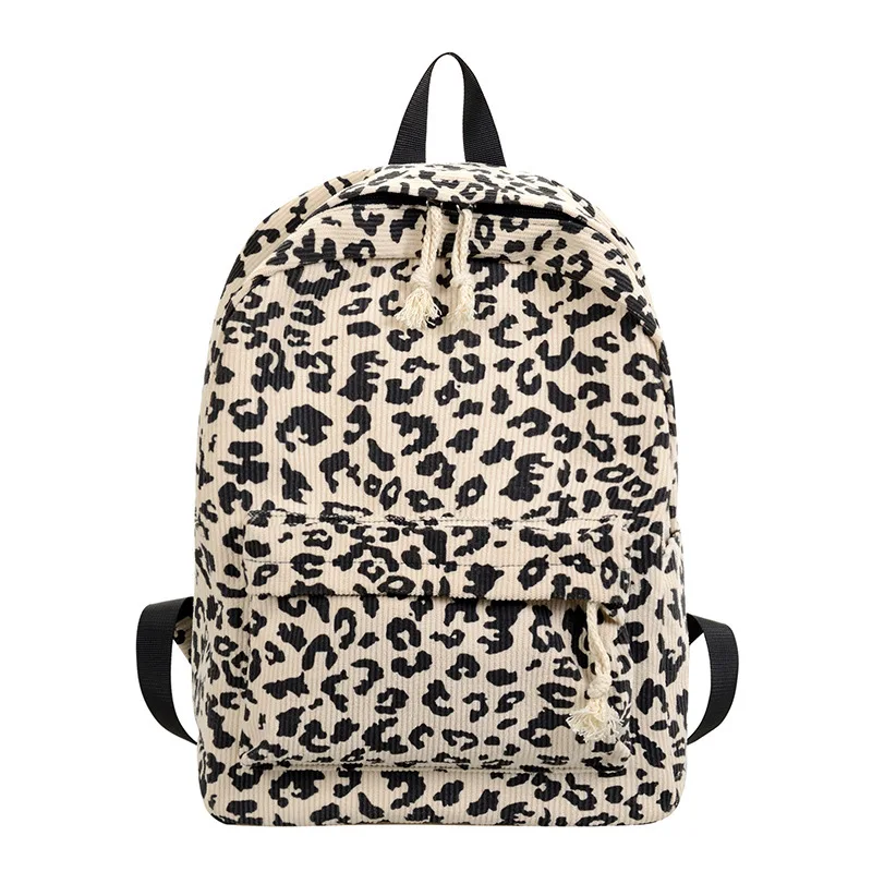 Mochila con estampado de leopardo para mujer, mochila escolar a la moda para estudiante, mochila de gran capacidad para chica