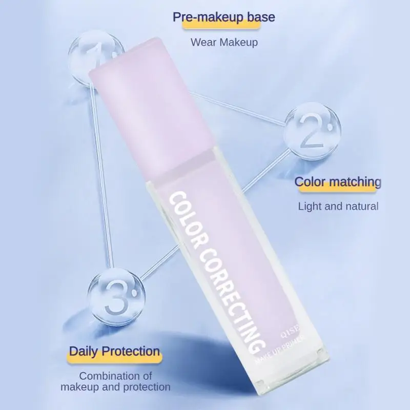 Base iluminadora de protección solar, maquillaje, textura sedosa, fórmula hidratante ligera, mejora la cobertura y el efecto blanqueador, corrector