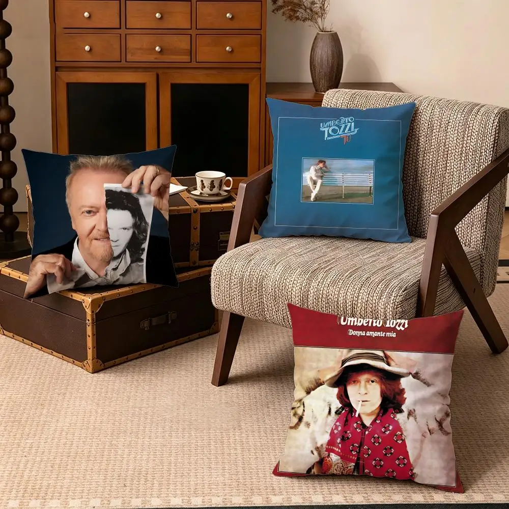 Celebrity-Umberto TozziS Cushion Cover Soft Velvet Cushion Cover Set 4Pcs 50x50 45x45 Zipper Pillowcase for Home Decor