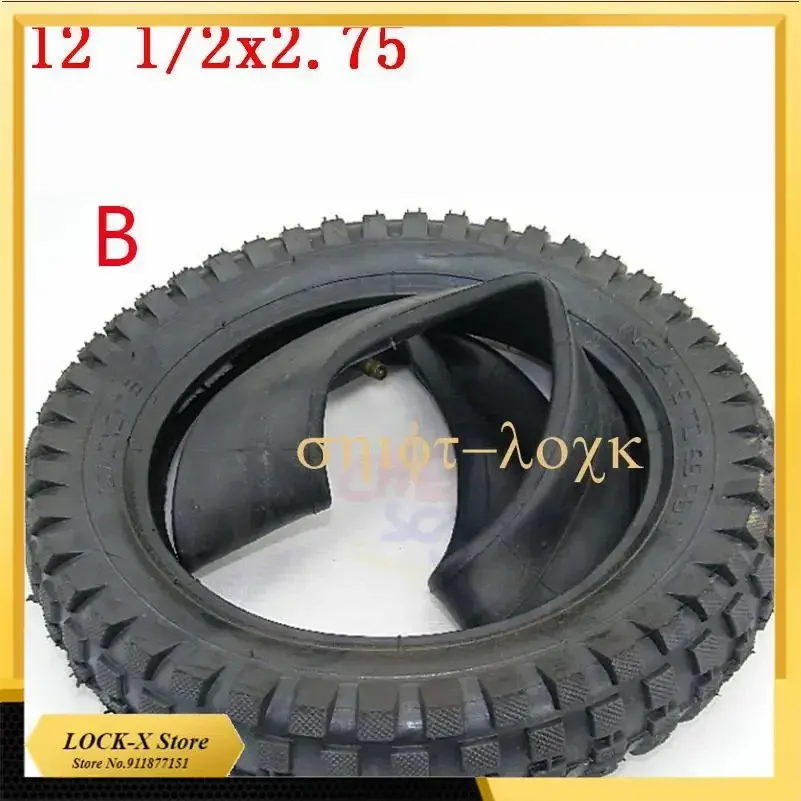 

12 1/2x2.75 Tyre and Inner Tube For 49cc Motorcycle Mini Dirt Bike Tire MX350 MX400 Scooter .5 *2.75 1/2 x 2.75Scooter