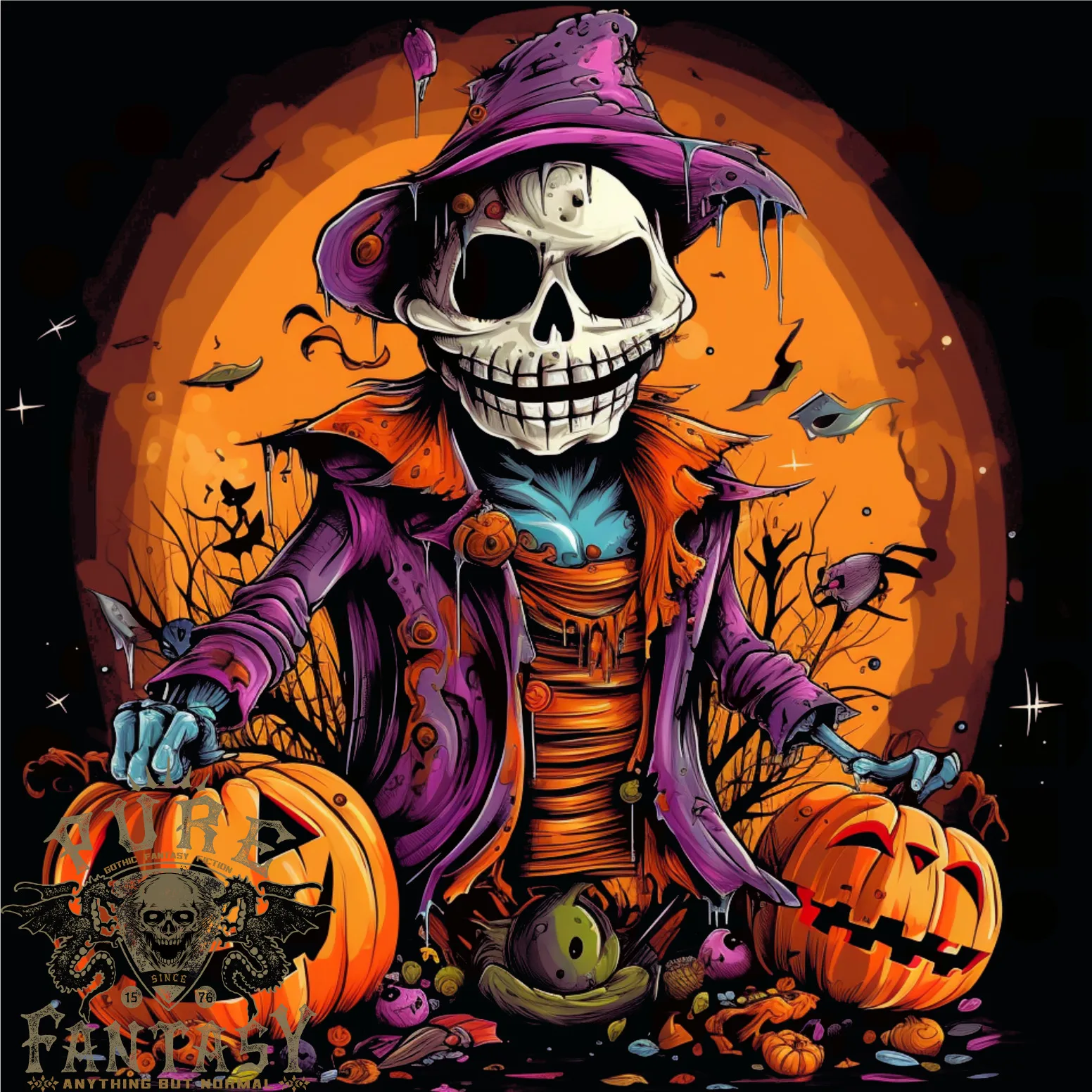 

Jack Skeleton Halloween Skull Mens T-Shirt 100% Cotton