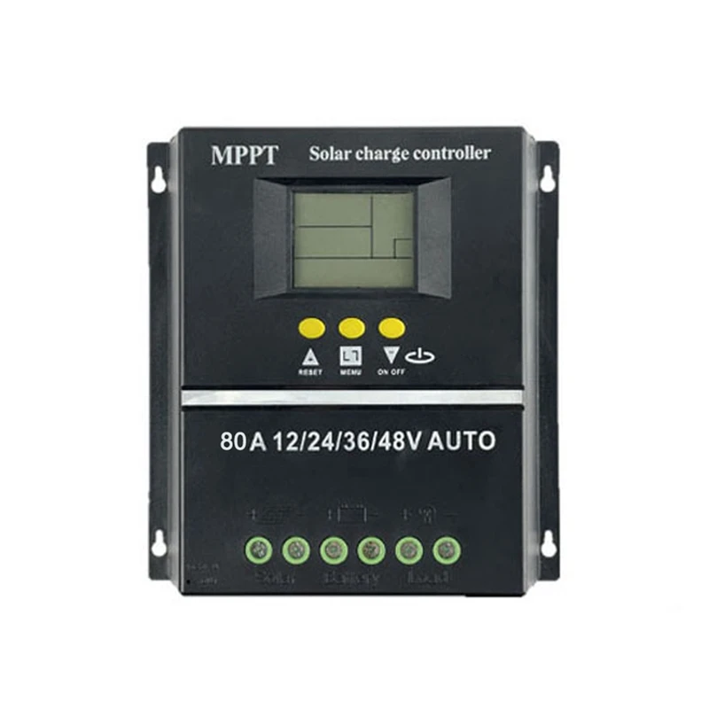 

80A MPPT/PWM 12V/24V/36V/48V Solar Charge Controller Auto Controller Tools Solar PV Battery Charger With LCD & Dual USB