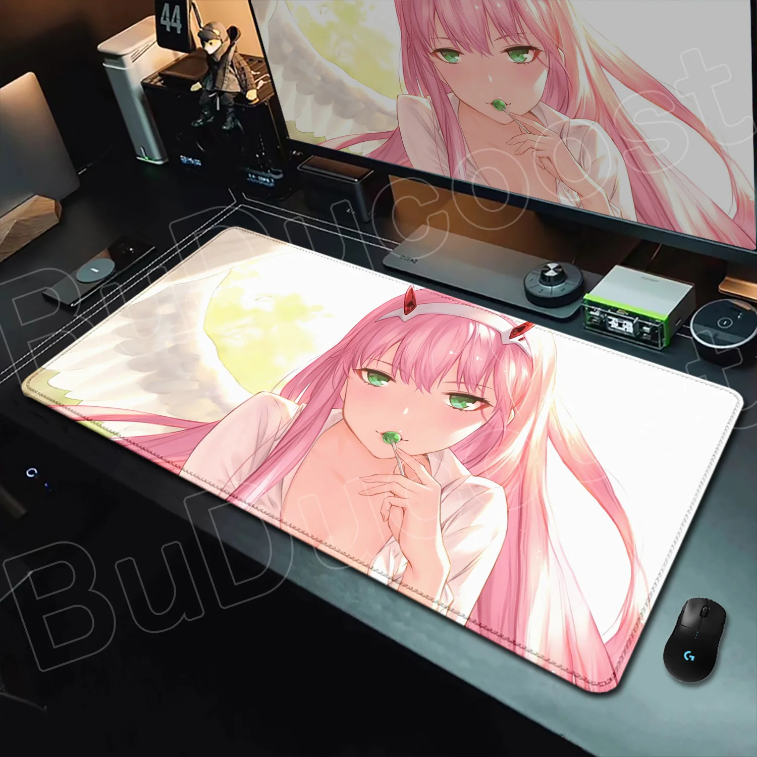 

Game HD Print Kawaii Girl Decoration Mat XXL Deskpad Natural Rubber Soft Mat Anime Cute Zero Two Darling in The Franxx Mouse Pad