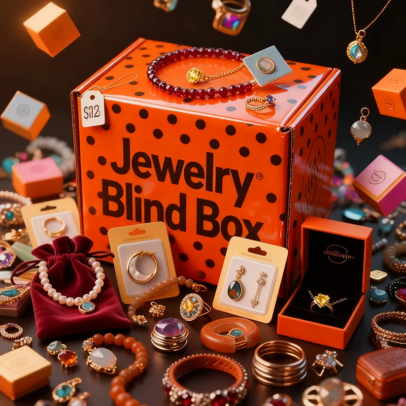 Surprise Vintage Jewelry Mystery Jar Costume Set Bohemia Rings Earrings Necklaces Bracelets Nostalgia Retro Style Wearable