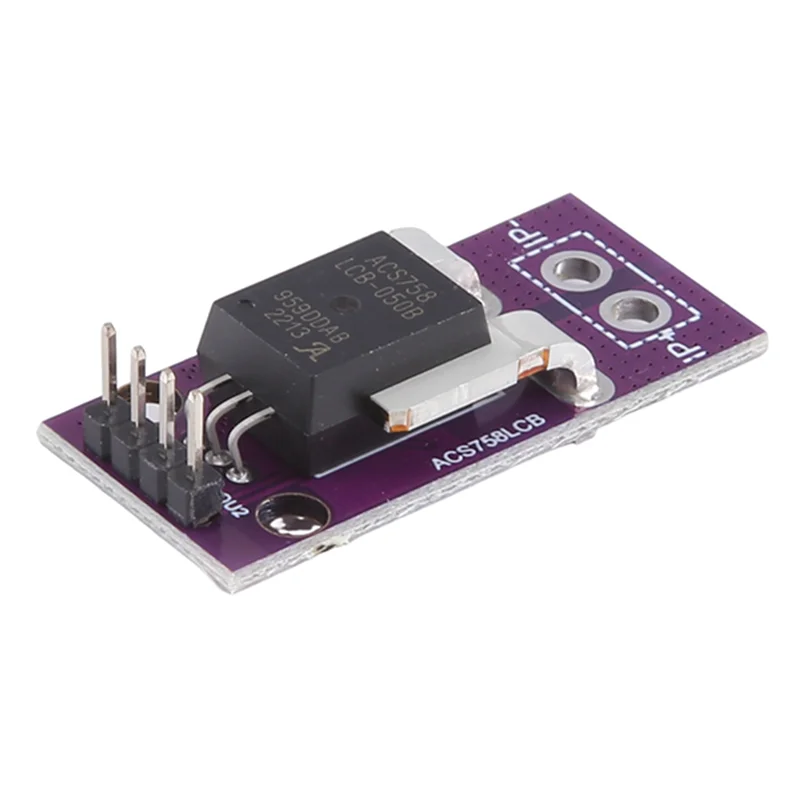ACS758 ACS758LCB-050B Current Module Linear Hall Current Sensor PFF-T Current Detection 3-5V 50A Easy To Use-TCES