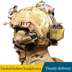 Tactical helmet headphones, military shooting protection earmuffs, airsoft electronic headphones, hunting airsoft headphones.