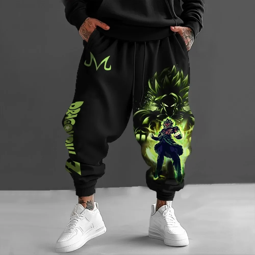 

Dragon Ball Joint Summer/Autumn New Men's Casual Sweatpants 2025 Animation Printing Loose Street Hip-hop Pure Cotton Sweatpants