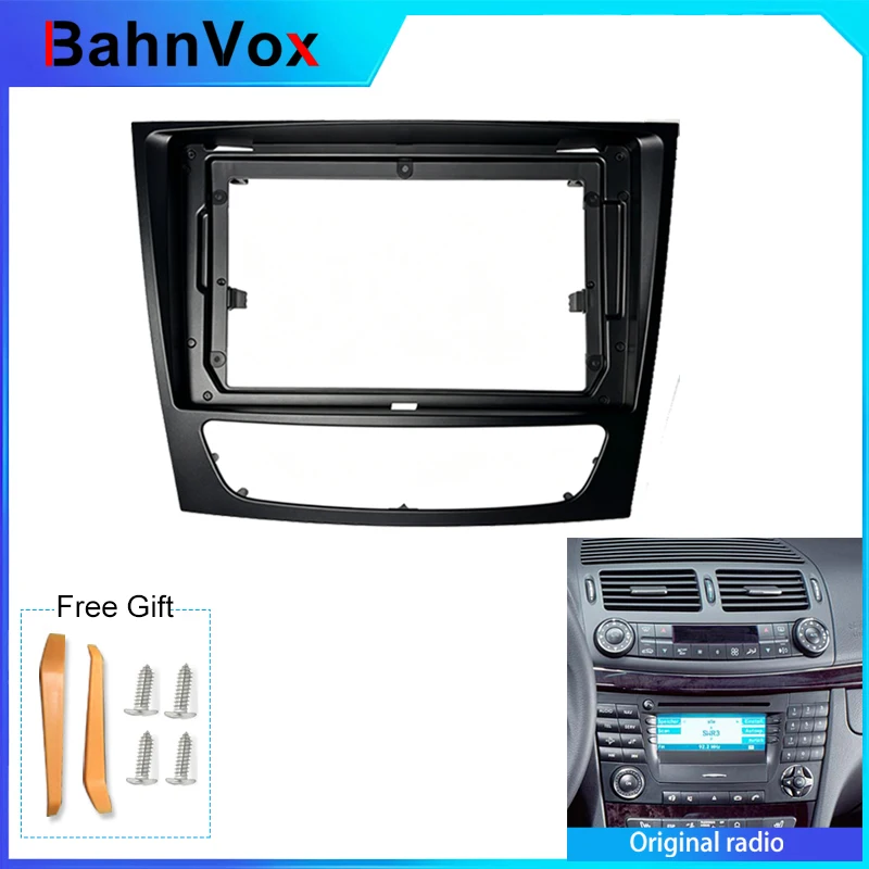 9 inch Android Car Radio Frame for Mercedes Benz E-class W211 E200-E280 CLS CLASS 2din Stereo GPS Fascia Bezel Panel Adapter