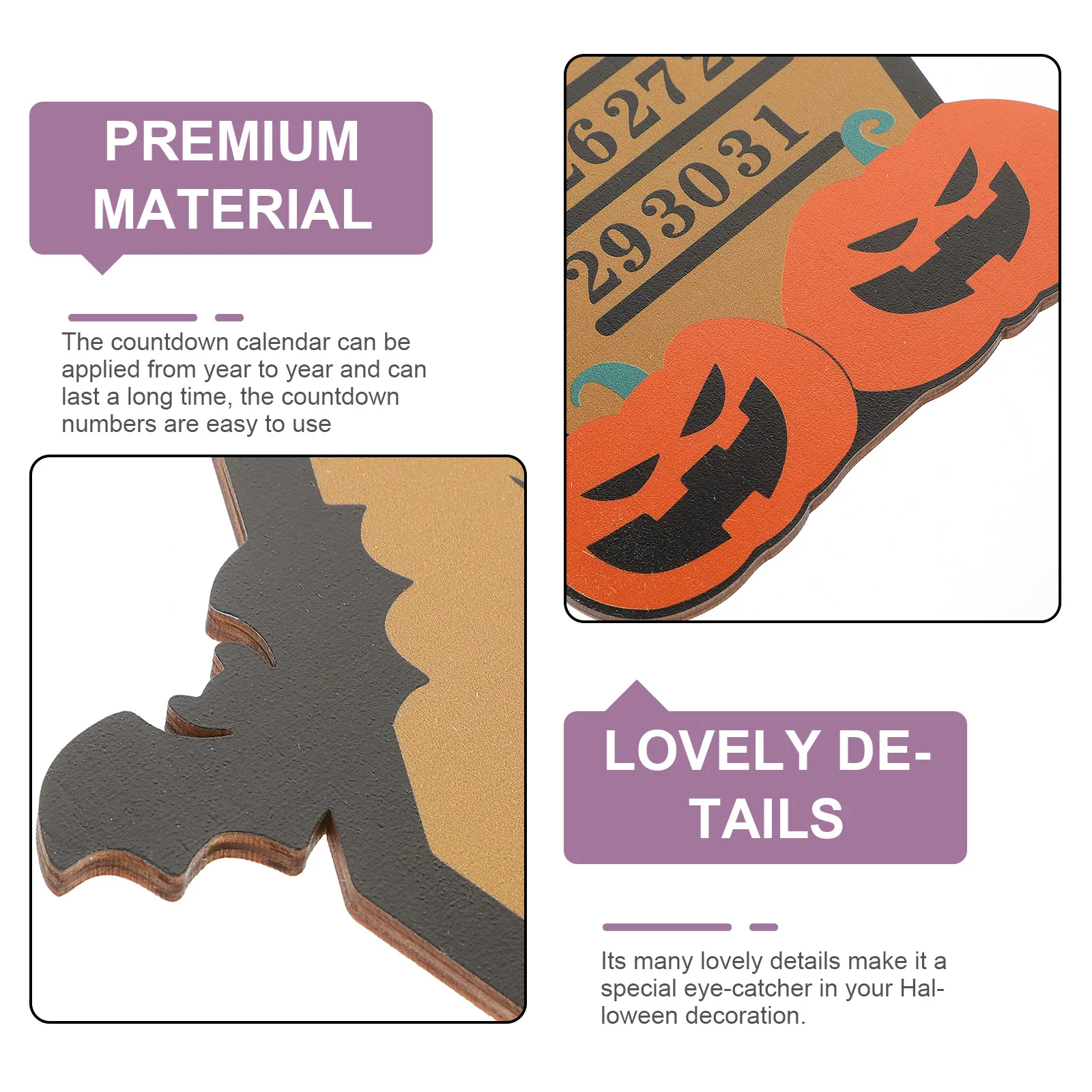 

Pumpkin Ghost Decoration Halloween Party Countdown Calendar Decorations Indoor Cute Ornaments