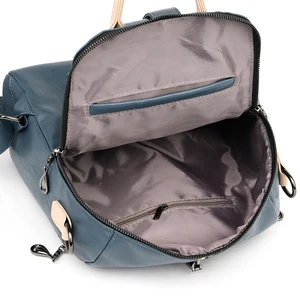 Mode Damen Rucksack weicher Leder -Rucksack Frauen Umhängetasche Damen Reise Ruck Pack große Kapazität Tagback -Buchbag für das Mädchen 12 Hauptverkaufs -Rucksack für Frauen großes Leder - №6