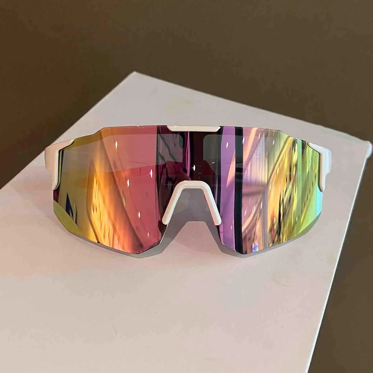 Neue Radfahren Sonnenbrille Großen Rahmen UV400 Shades UV Schutz Outdoor Sport Winddicht Anti-Ultraviolett Wandern Klettern Brille