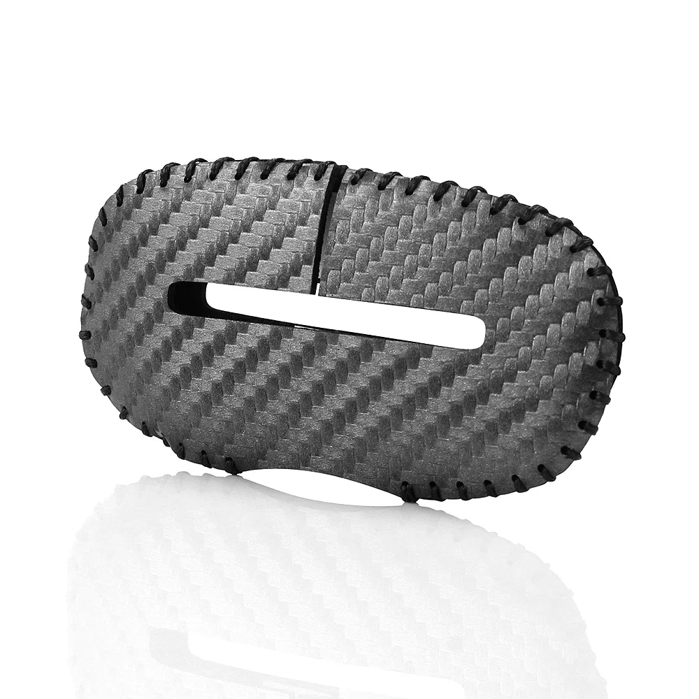 Koolstofvezel Universele Autogordel Gesp Clip Protector lederen Interieur Knop Case Anti-Kras Cover Veiligheidsaccessoires