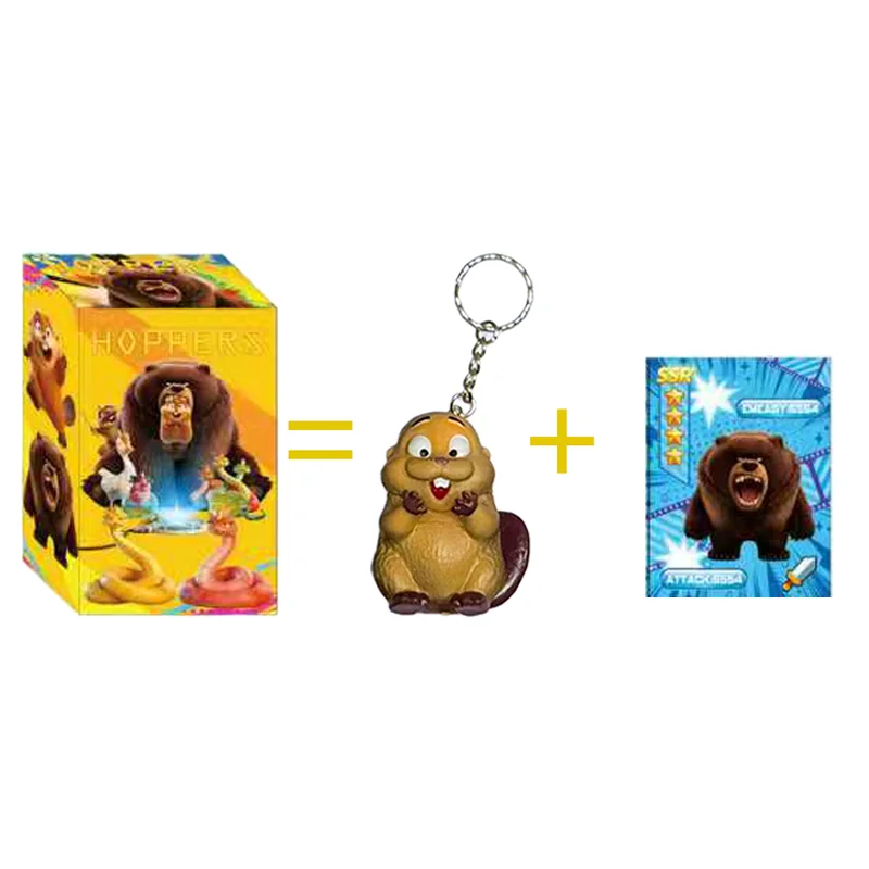 Creative Hoppers Blind Box Little Lizard Keychain Pendant Cartoon Anime Key Ring Bag Hanging Decoration Gift