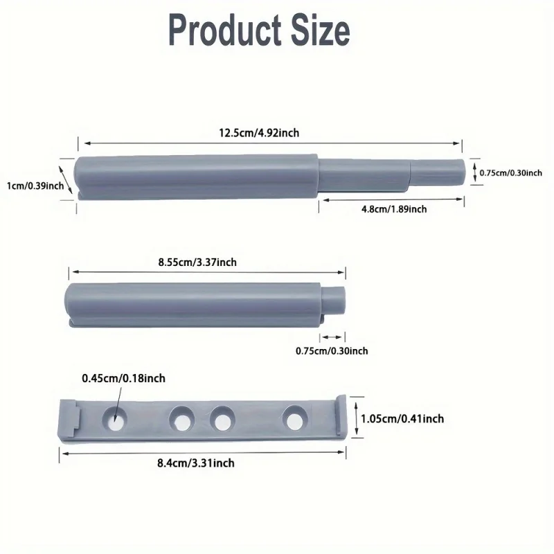 5/10PCS Damper Buffers Kitchen Cabinet Catches Door Stop Drawer Soft Quiet Close with Invisible Handle Home Furniture Hardware image 5