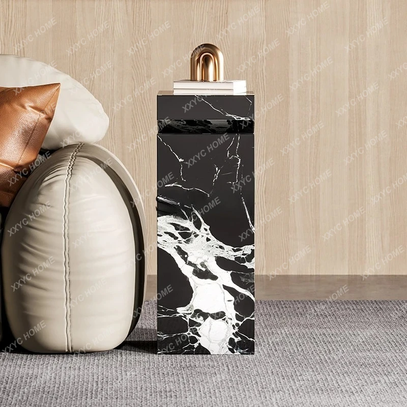 

Several sides of the sofa, high side cabinet, oblique mouth shelf, light luxury, high-end design, creative high-end