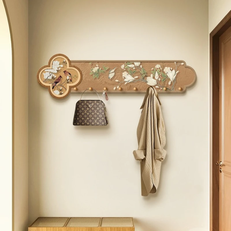 antique aesthetic wall coat rack wall hanging multifunctional decorative clothes hook creative mueble organizador home furniture