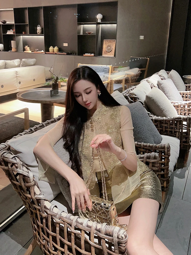 

Новый китайский тонкий женский жилет-кардиган с цветочной вышивкой от Wang Jiujiu, летний модный топ без застежек