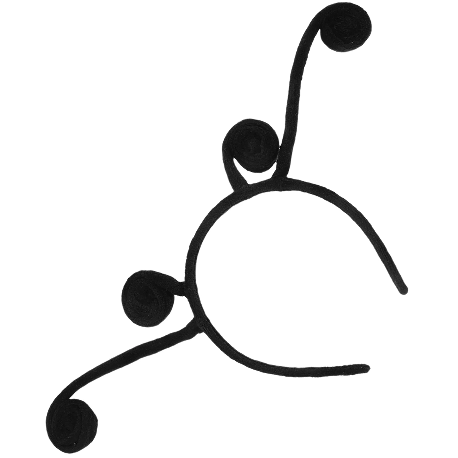 

4 Antenna Headband Masquerade Hair Hoops Insect Spider Butterfly Accessories Black Decorative Halloween Cosplay Adult