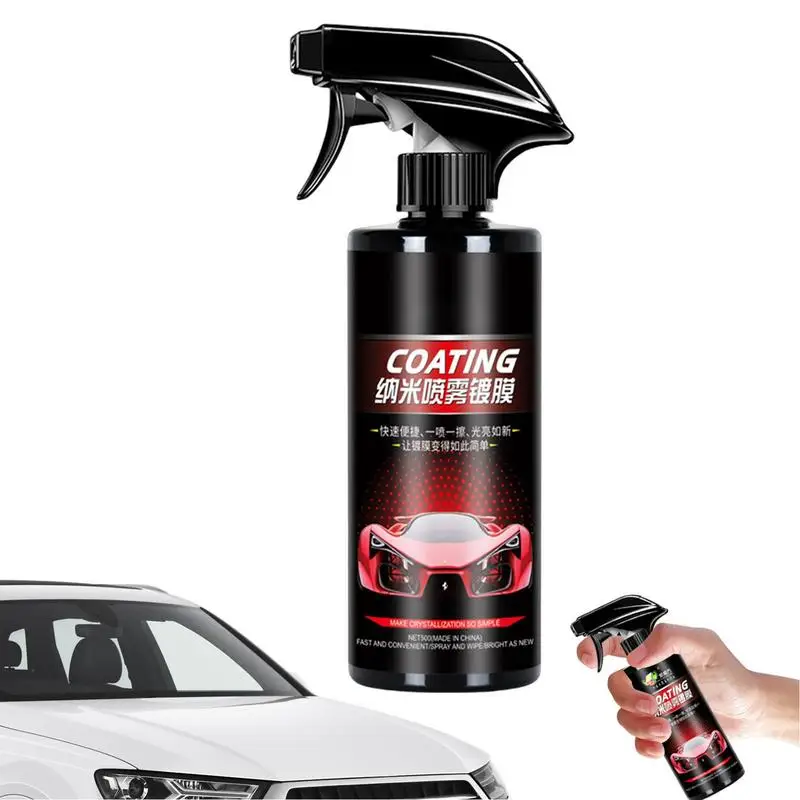 

Ceramic Spray For Cars Quick Coat Car Wax Polish Spray Ceramic Coating Fortify Waterless Wash & Wax Hydrophobic Top Coat Polish