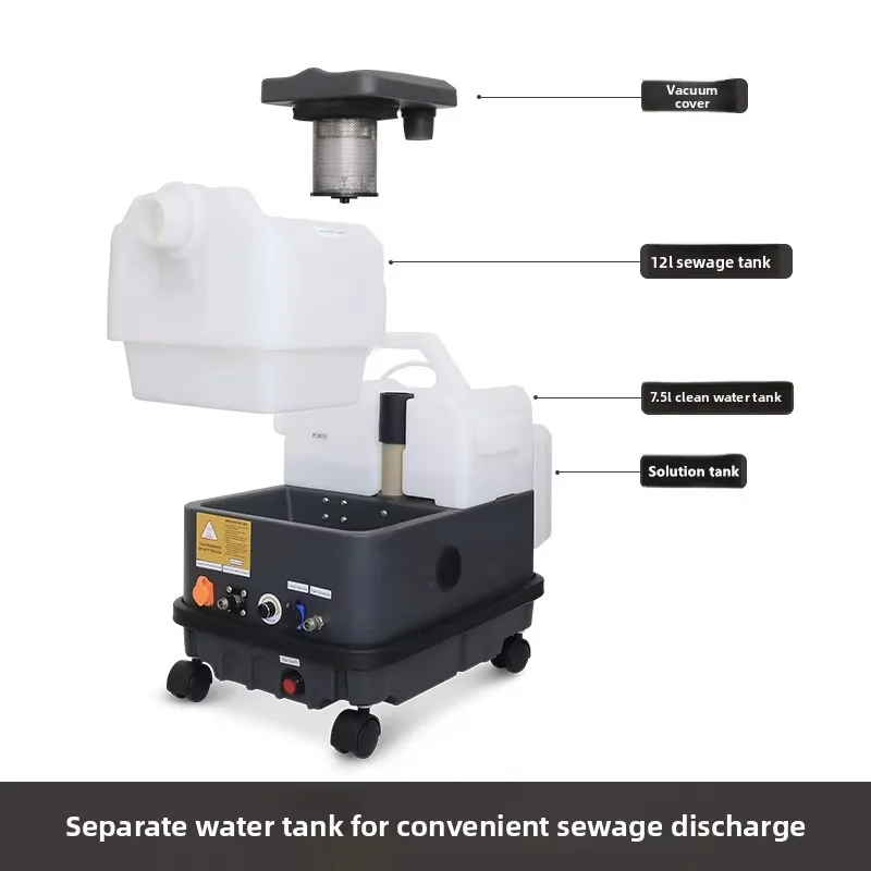 Limpiador a vapor de espuma seca potente profesional de primera categoría, equipo comercial de negocios para limpiar alfombras, muebles y sofás