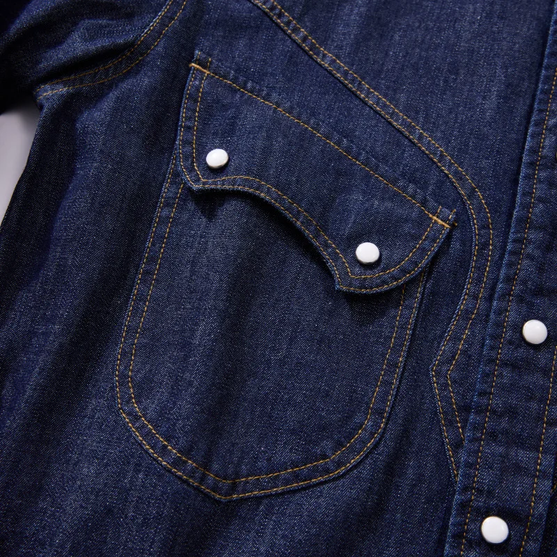 American Vintage Pearl Snap We – Mens Western Denim Pearl Snap Shirt Bewertung und Preis