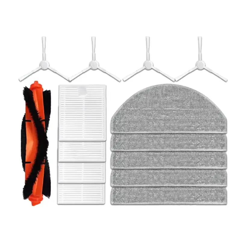 AT21-14 Pcs Replacement Parts For Xiaomi E12 E10 B112 Robotic Vacuum Cleaner Mop Cloths Main Side Brushes Filter view 2