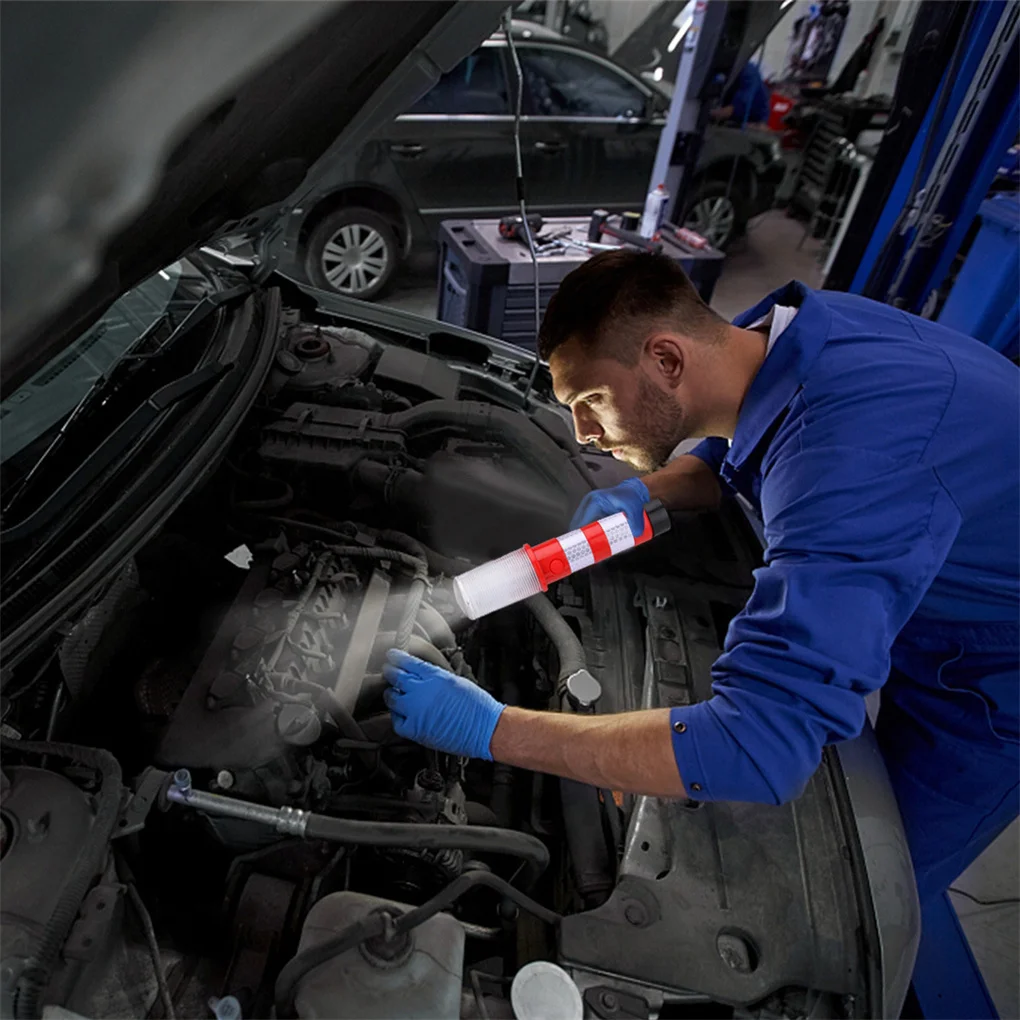 2 unidades LED de emergencia bengalas en la carretera linterna magnética baliza luz estroboscópica de seguridad señal de advertencia alerta lámparas SOS soporte desmontable