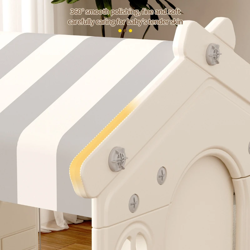 Tienda de juguete para niños de interior, casa de bloques de construcción, mesa integrada de plástico grande para niñas, cabañas de juegos estables de seguridad para niños