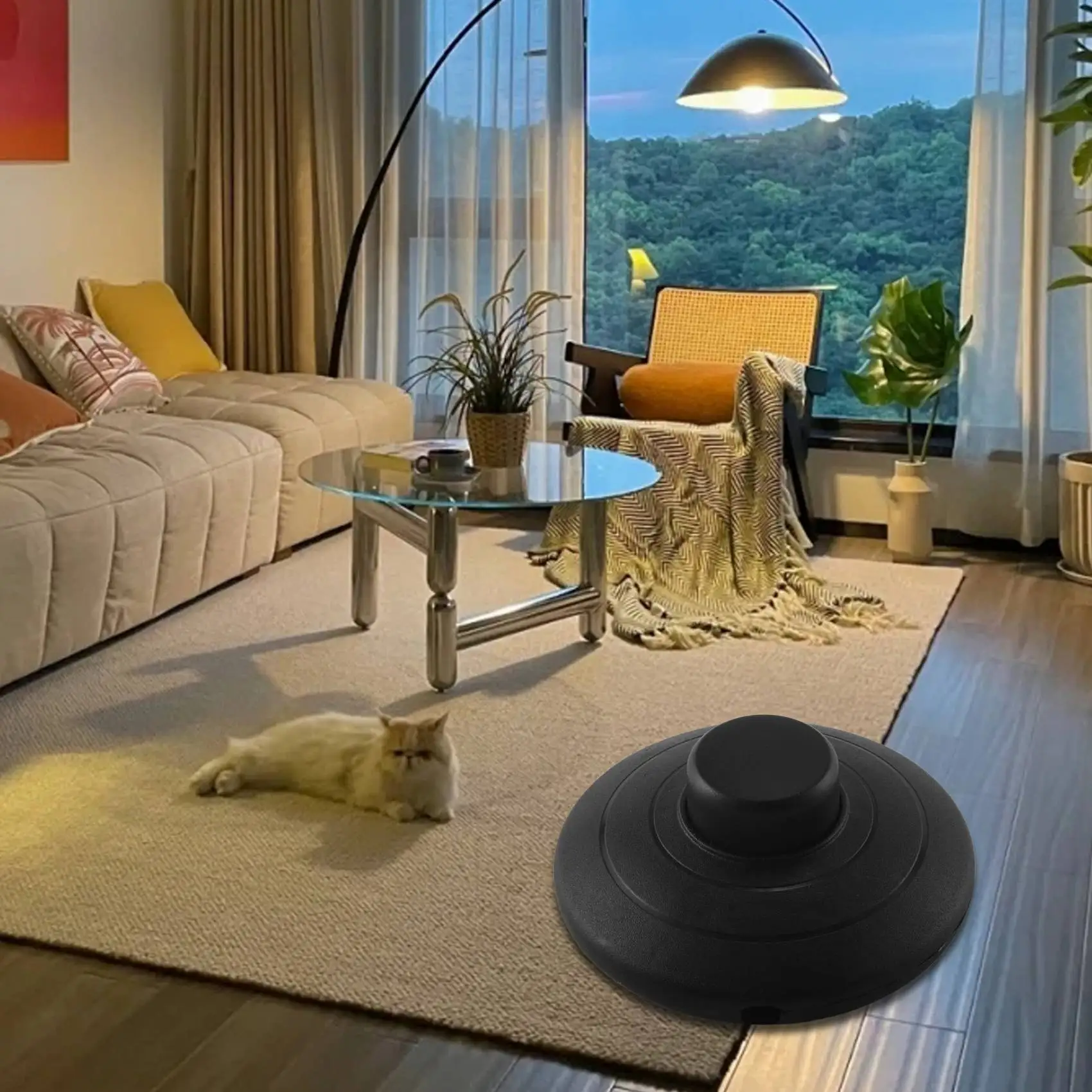 L68A1pcs Zwart In-line Lamp Voetschakelaar Push Power Pedaal Licht Voetschakelaar