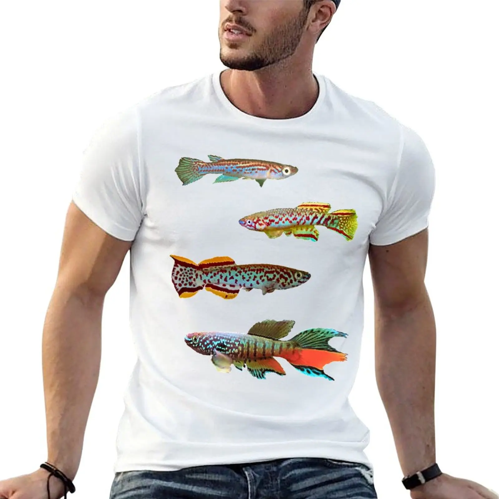 

African Killies Multi Pattern with Gularis T-Shirt t shirts for man cotton t shirt man plain anime t shirts for man T-shirt