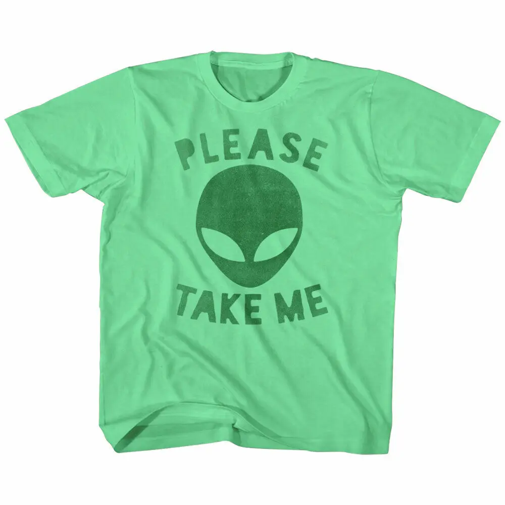 Cosmic Society Alien Please Take Me Kids T Shirt Toddler Youth Extra Terrestrial