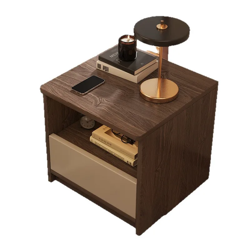 

Bedside Small Household Bedroom Storage Locker Integrated Simple Shelf Rental Room Mini Cabinet