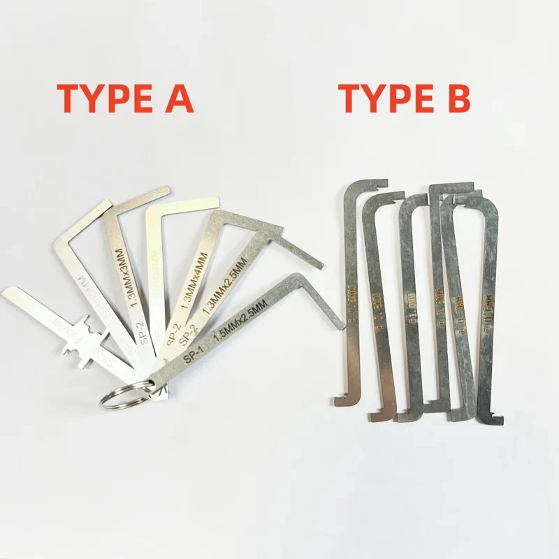 locksmith tool 6/7 pieces / kit replacement turning tool / double head tension wrench tool