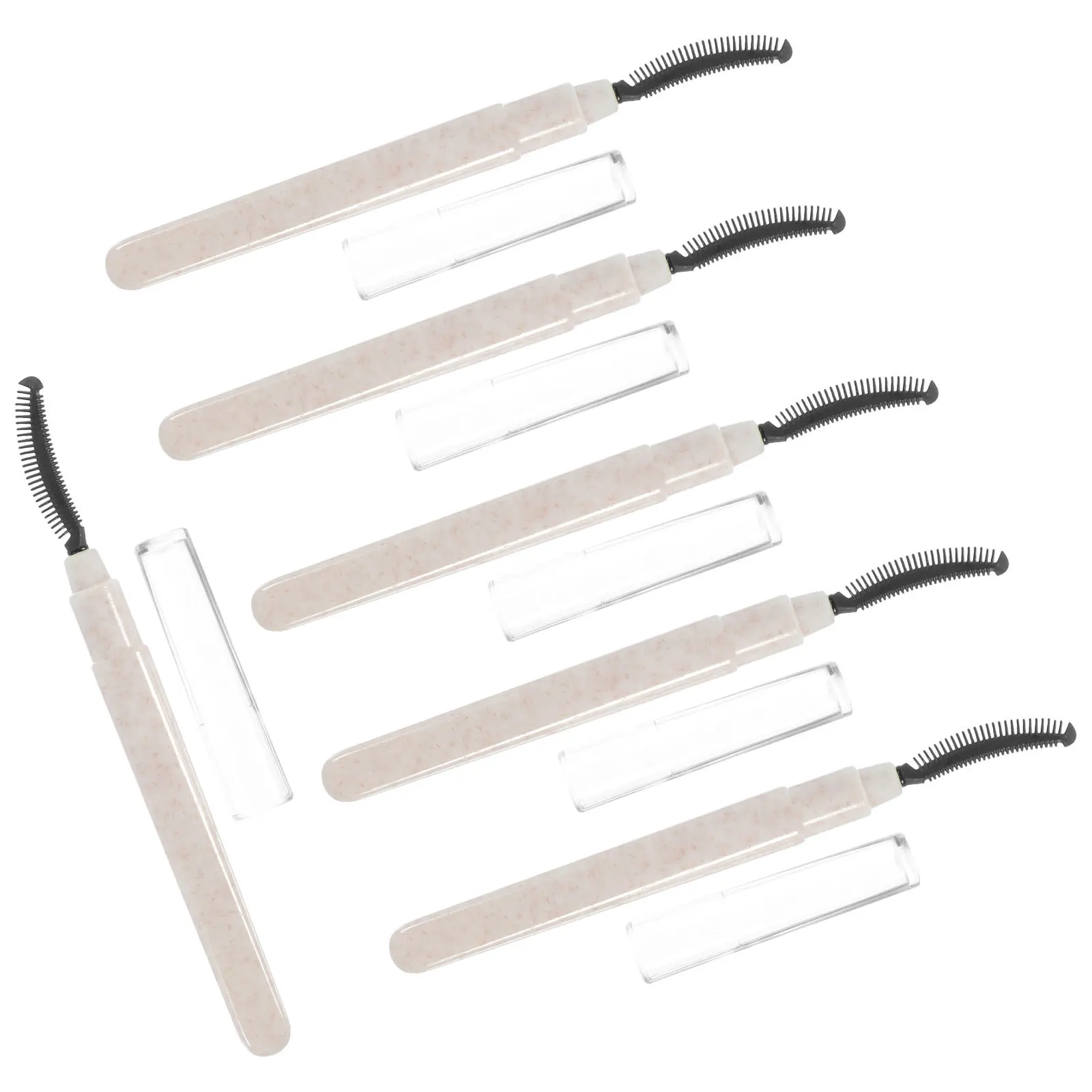 Brosse à cils réutilisable en Micro Silicone, outils de maquillage pour les yeux, brosse de précision à double extrémité pour Application sans taches, 6 pièces