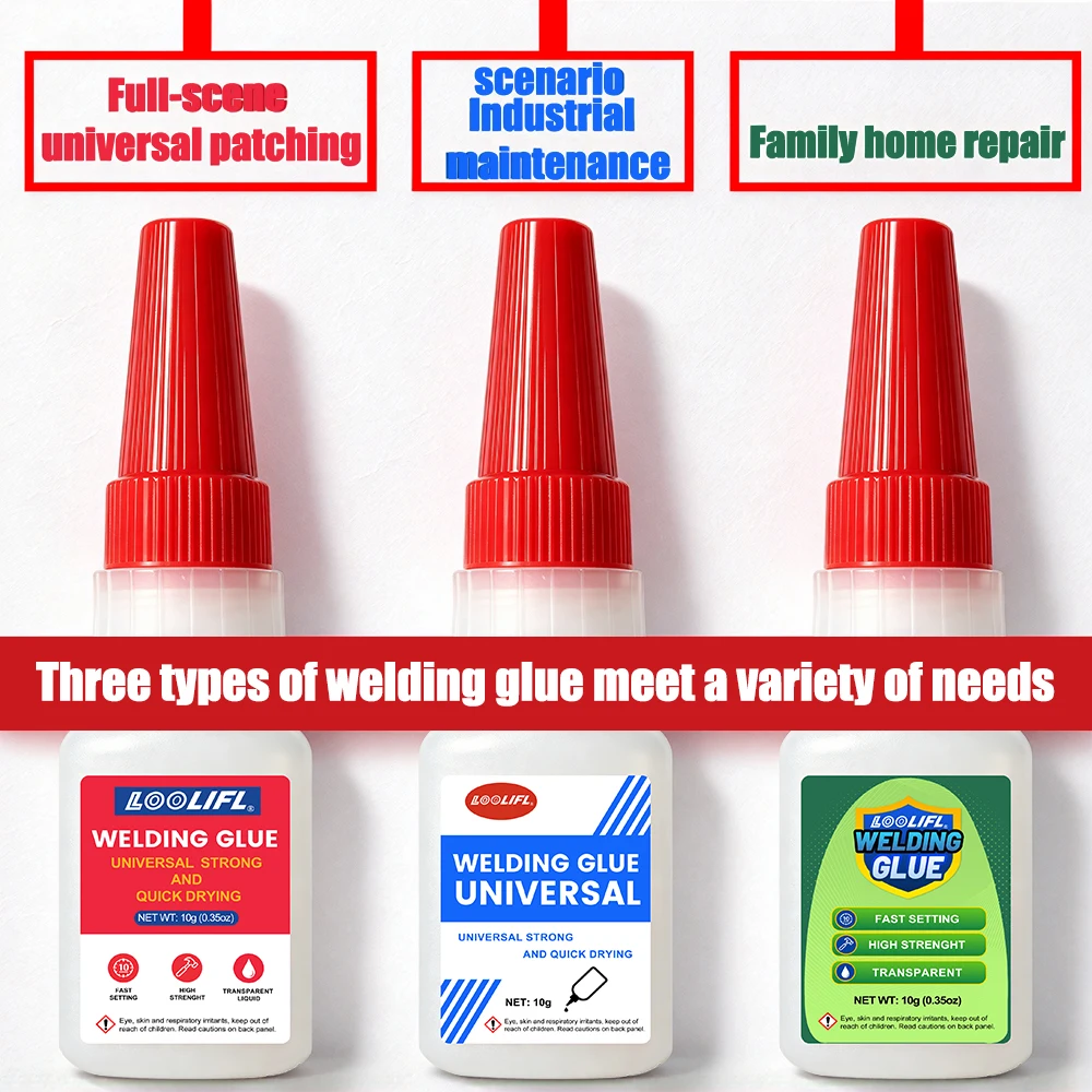 Welding Glue Universal High Strength Fast Drying Transparent Adhesive for Metal Plastic Ceramic Wood Household Industrial Repair