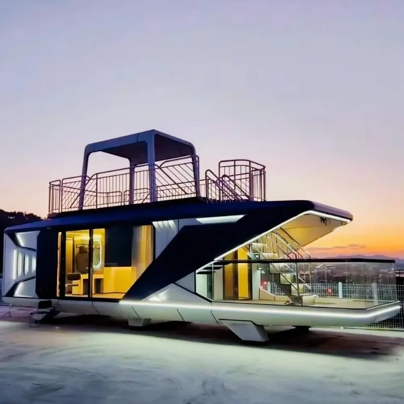 Custom Interior Foldable Expandable House Flexible Partition Layout Multi Room Design Prefab Mobile Home Suitable
