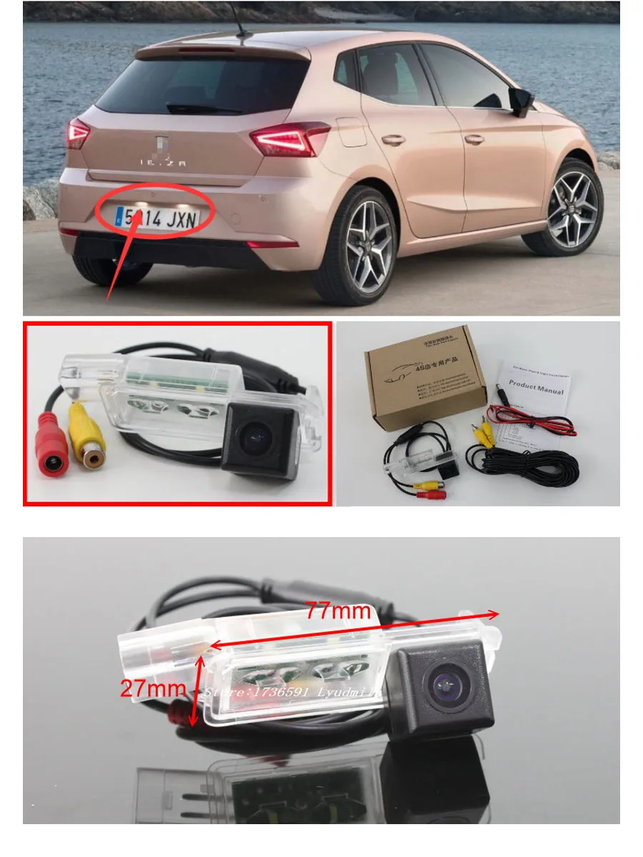 FOR Porsche Boxster Cayman / GTS / 987C 987-2 981 2006~2010 HD Rear View Camera Reverse Back up Parking Camera CCD Night Vision