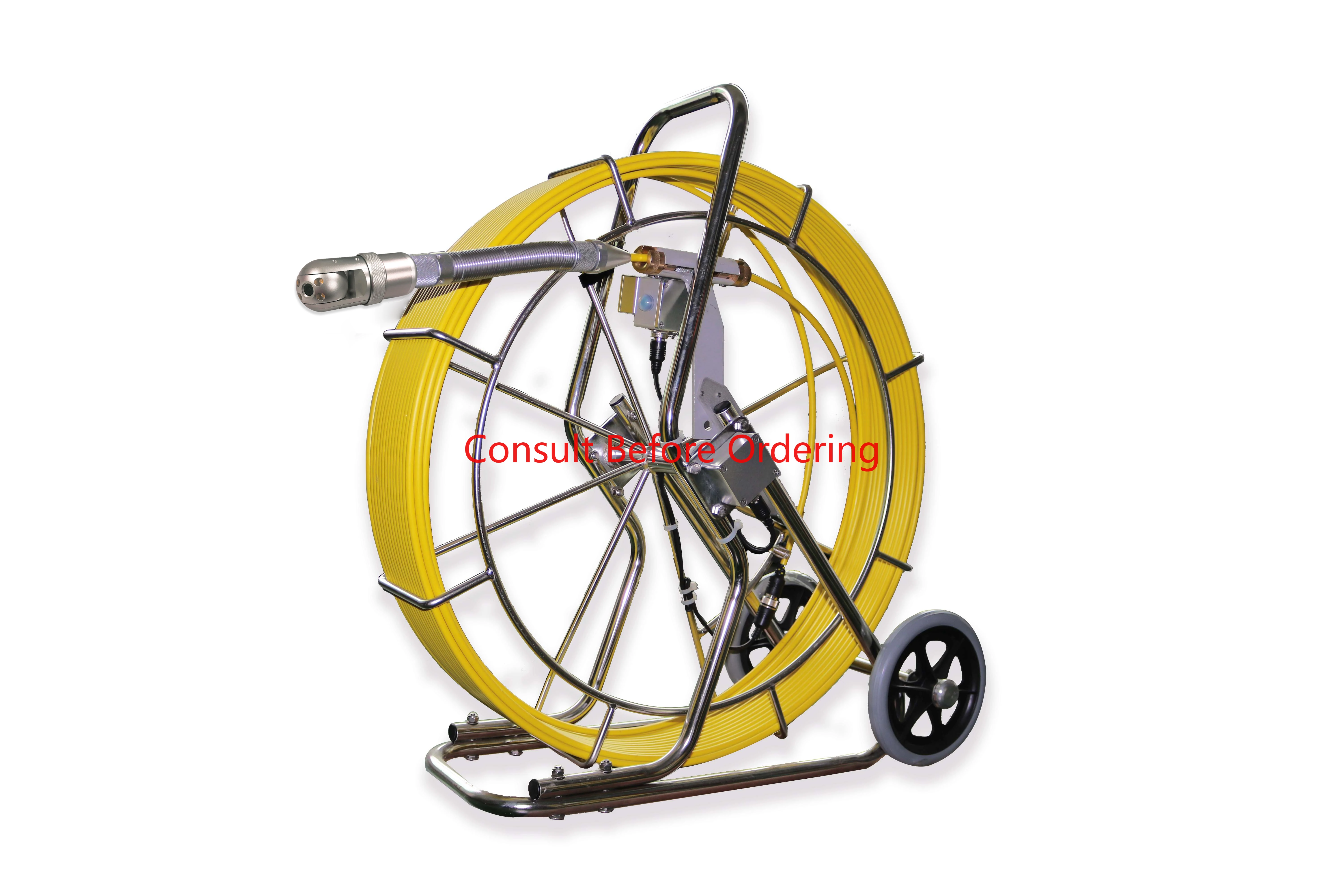 Smart Pipe Sewer Industrial Endoscopy Inspection With Locator Push Rod Wind Turbine Blades Inspection